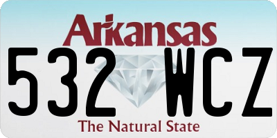AR license plate 532WCZ