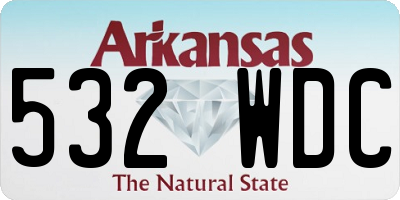 AR license plate 532WDC