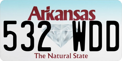 AR license plate 532WDD