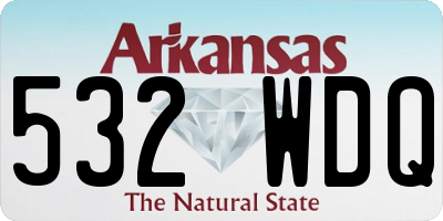 AR license plate 532WDQ