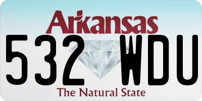 AR license plate 532WDU