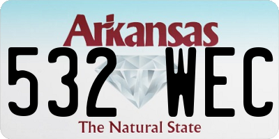 AR license plate 532WEC