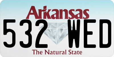 AR license plate 532WED