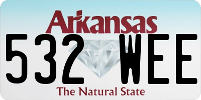 AR license plate 532WEE