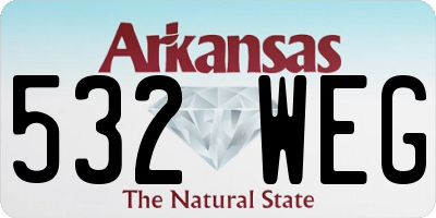 AR license plate 532WEG