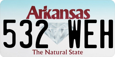 AR license plate 532WEH