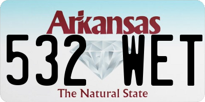 AR license plate 532WET