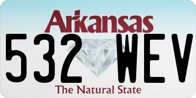 AR license plate 532WEV