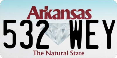 AR license plate 532WEY