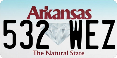 AR license plate 532WEZ