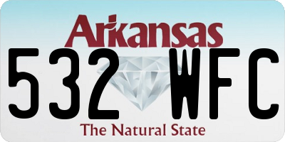 AR license plate 532WFC