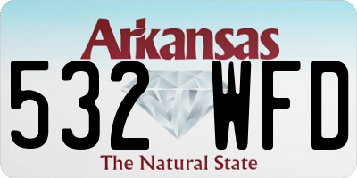 AR license plate 532WFD