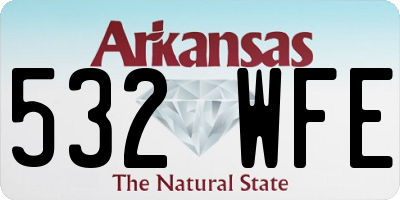 AR license plate 532WFE