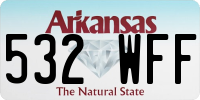 AR license plate 532WFF