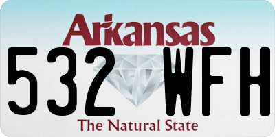 AR license plate 532WFH
