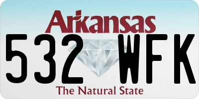 AR license plate 532WFK