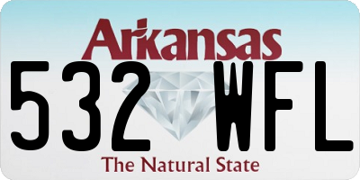AR license plate 532WFL