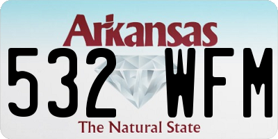 AR license plate 532WFM