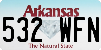 AR license plate 532WFN