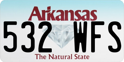 AR license plate 532WFS