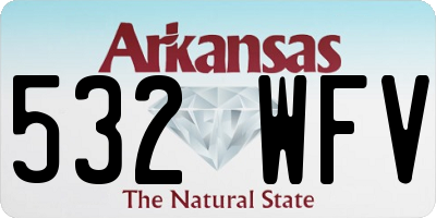 AR license plate 532WFV