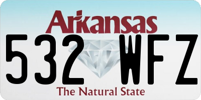 AR license plate 532WFZ