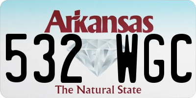 AR license plate 532WGC