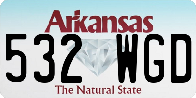 AR license plate 532WGD