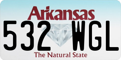 AR license plate 532WGL