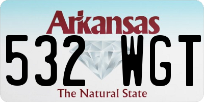 AR license plate 532WGT