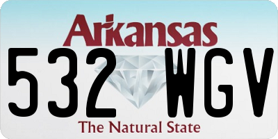 AR license plate 532WGV