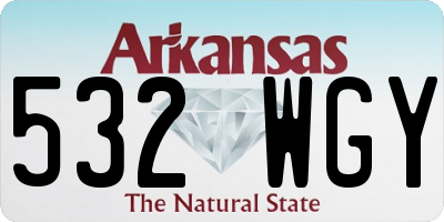 AR license plate 532WGY