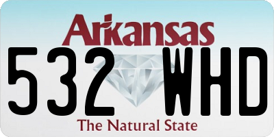 AR license plate 532WHD