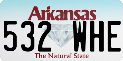 AR license plate 532WHE