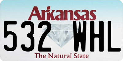 AR license plate 532WHL