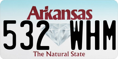 AR license plate 532WHM