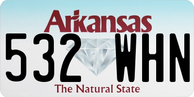 AR license plate 532WHN