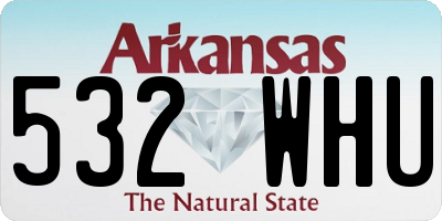 AR license plate 532WHU