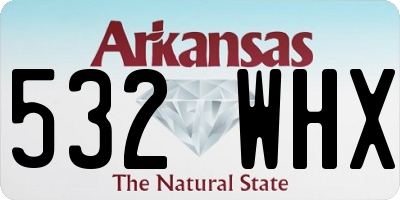 AR license plate 532WHX