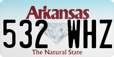AR license plate 532WHZ