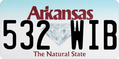 AR license plate 532WIB