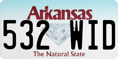 AR license plate 532WID
