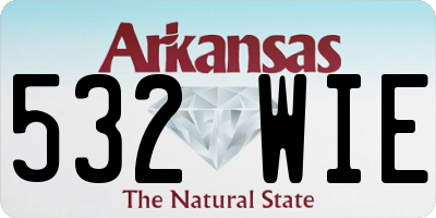 AR license plate 532WIE
