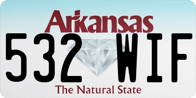 AR license plate 532WIF
