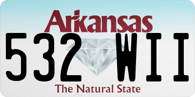 AR license plate 532WII