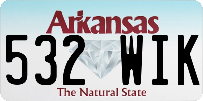 AR license plate 532WIK