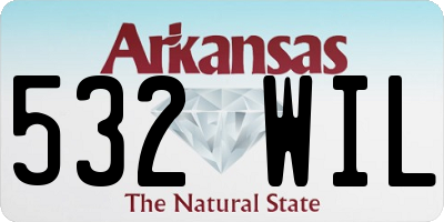AR license plate 532WIL
