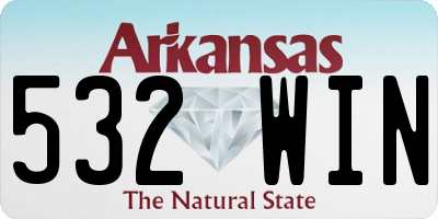 AR license plate 532WIN