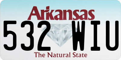 AR license plate 532WIU