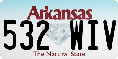 AR license plate 532WIV